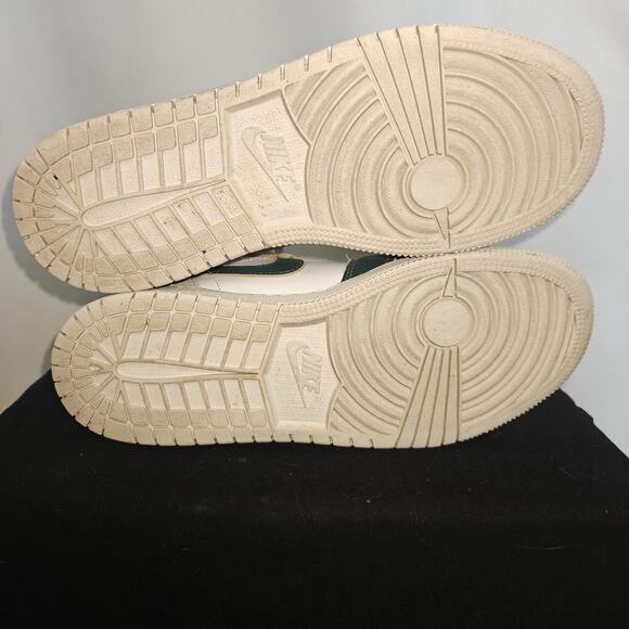 AIR JORDAN 1 MID SE (GS) White Oxidized Green Sail Size 6Y Excellent Condition - Picture 8 of 14